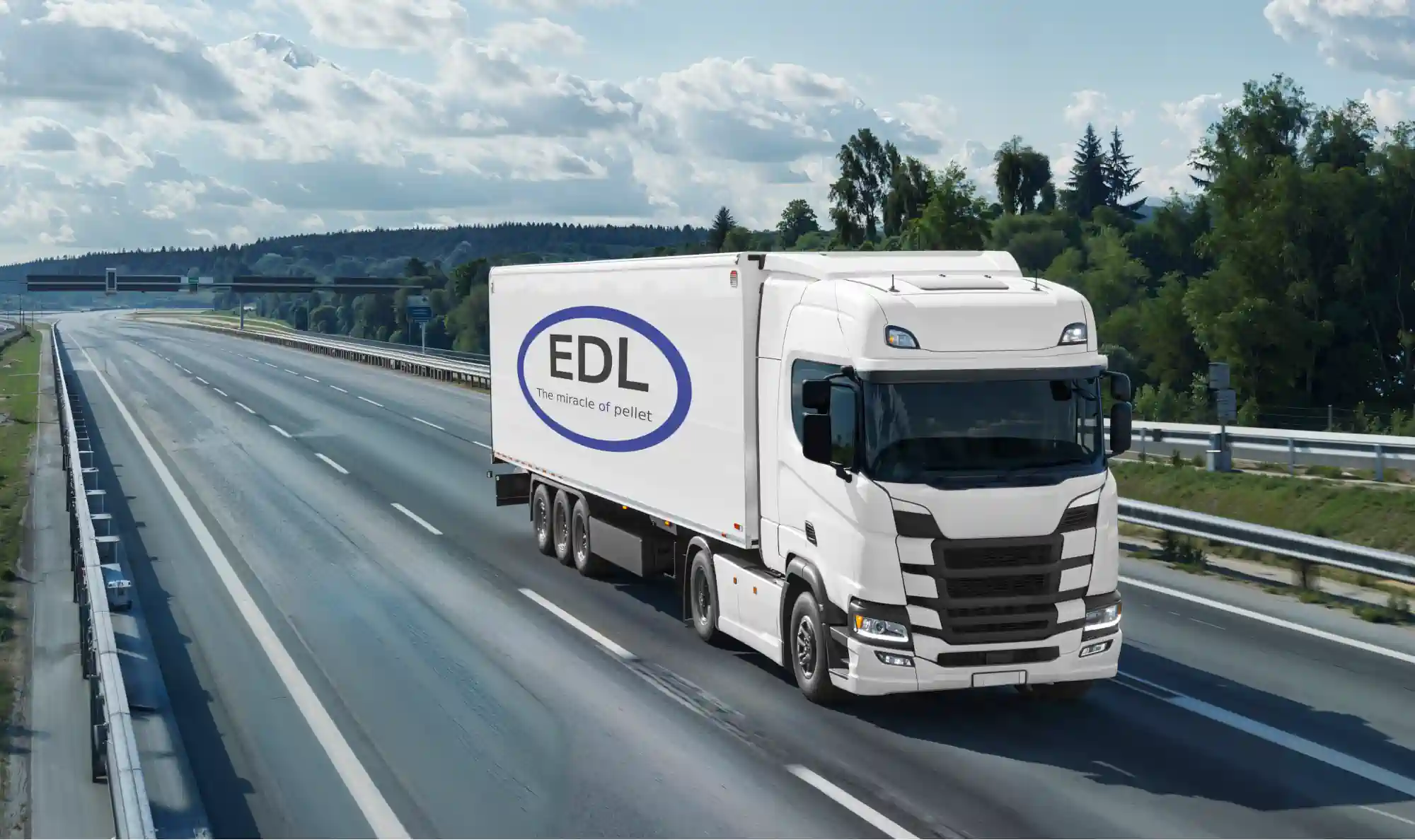 camion de livraison EDL pellets